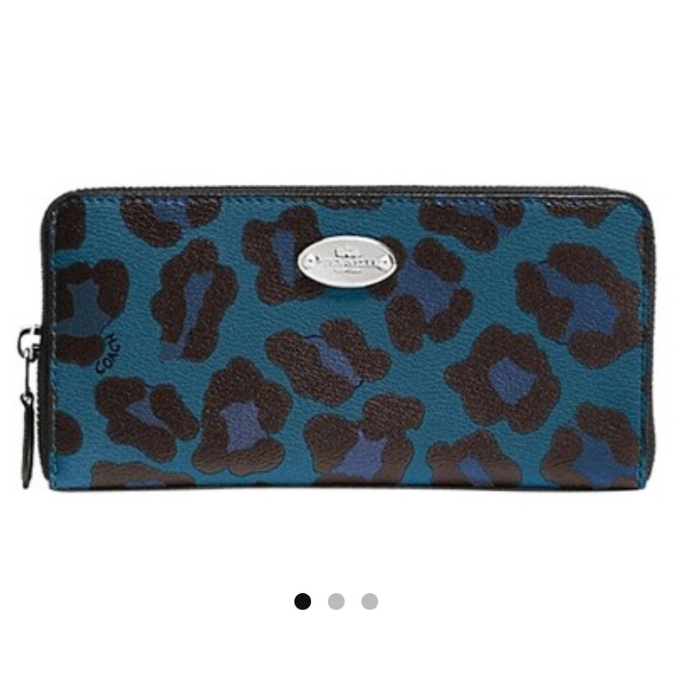 SALE!! COACH 💙 Blue OCELOT 💙 Large Wallet